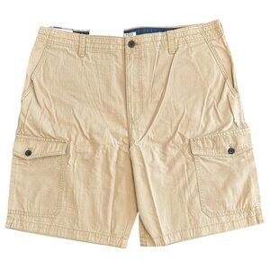 Izod Tan Cargo Shorts with Classic Design